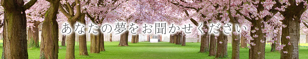 あなたの夢をお聞かせください